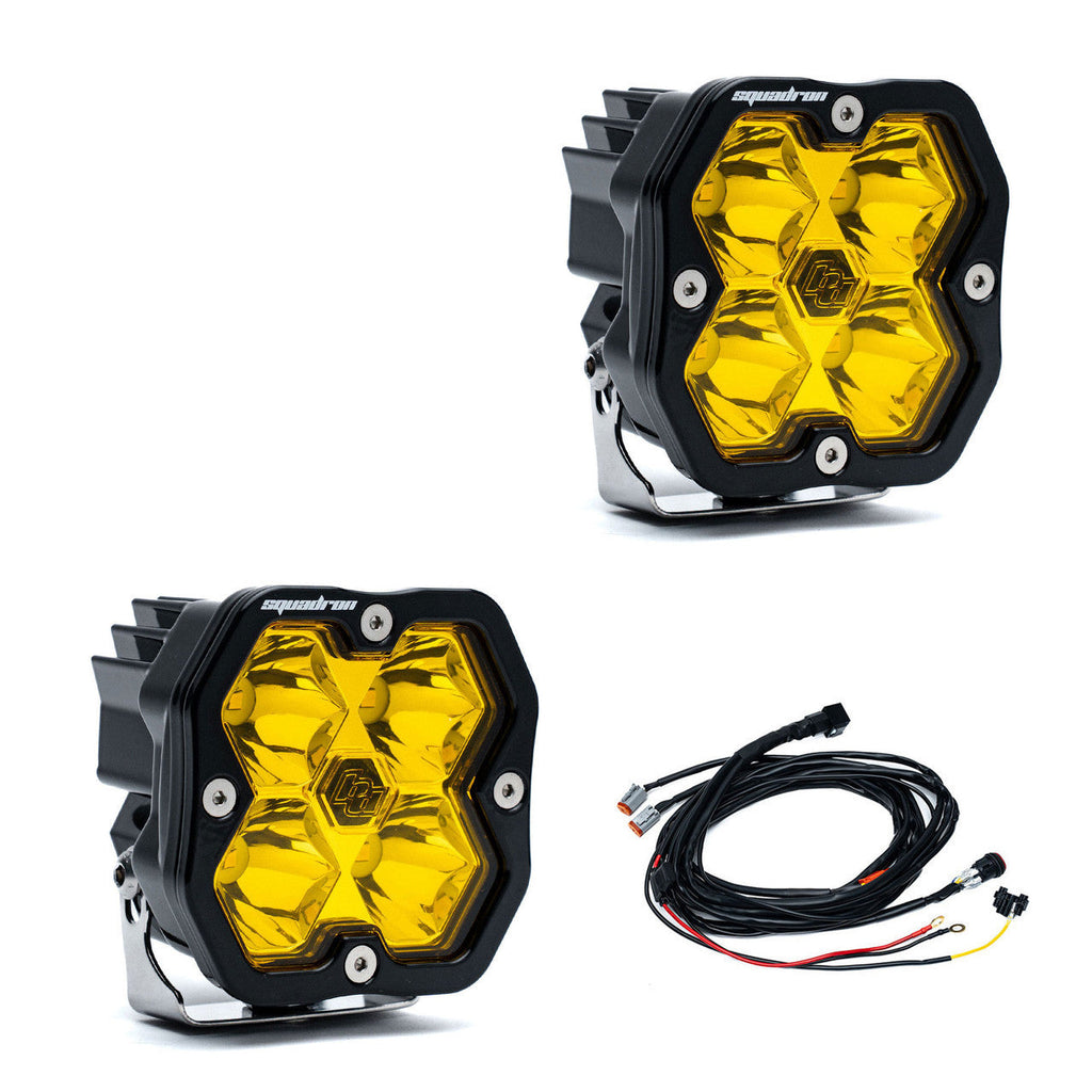 Baja Designs Squadron 2.0 Pro Black LED Auxiliary Light Pod Pair - Universal
