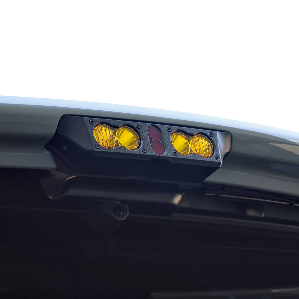 Billet Aluminum Third Brake Light Housing for 2 Baja Designs S2, 2010 - 2024 Toyota 4runner