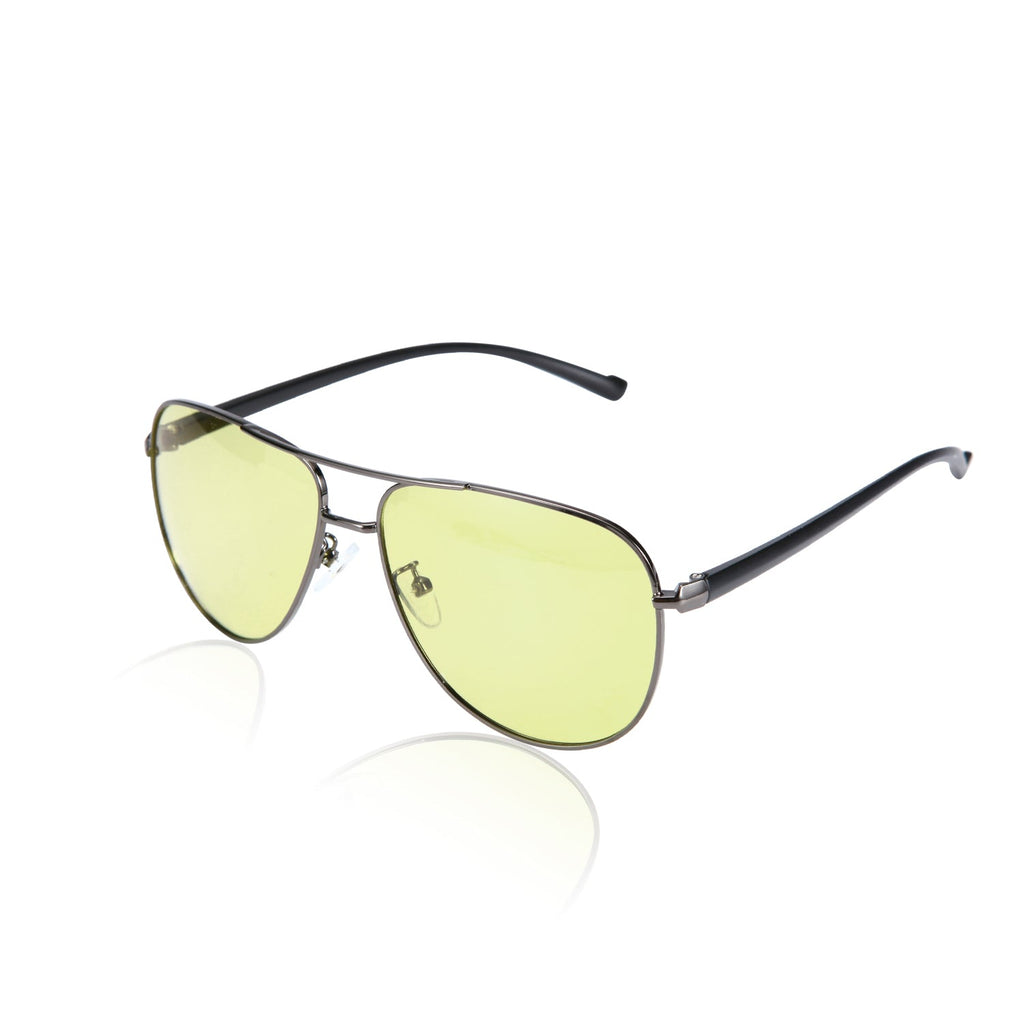 DaytimeMax Aviator Blue Blocking Glasses - Black & Silver
