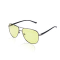 DaytimeMax Aviator Blue Blocking Glasses - Black & Silver