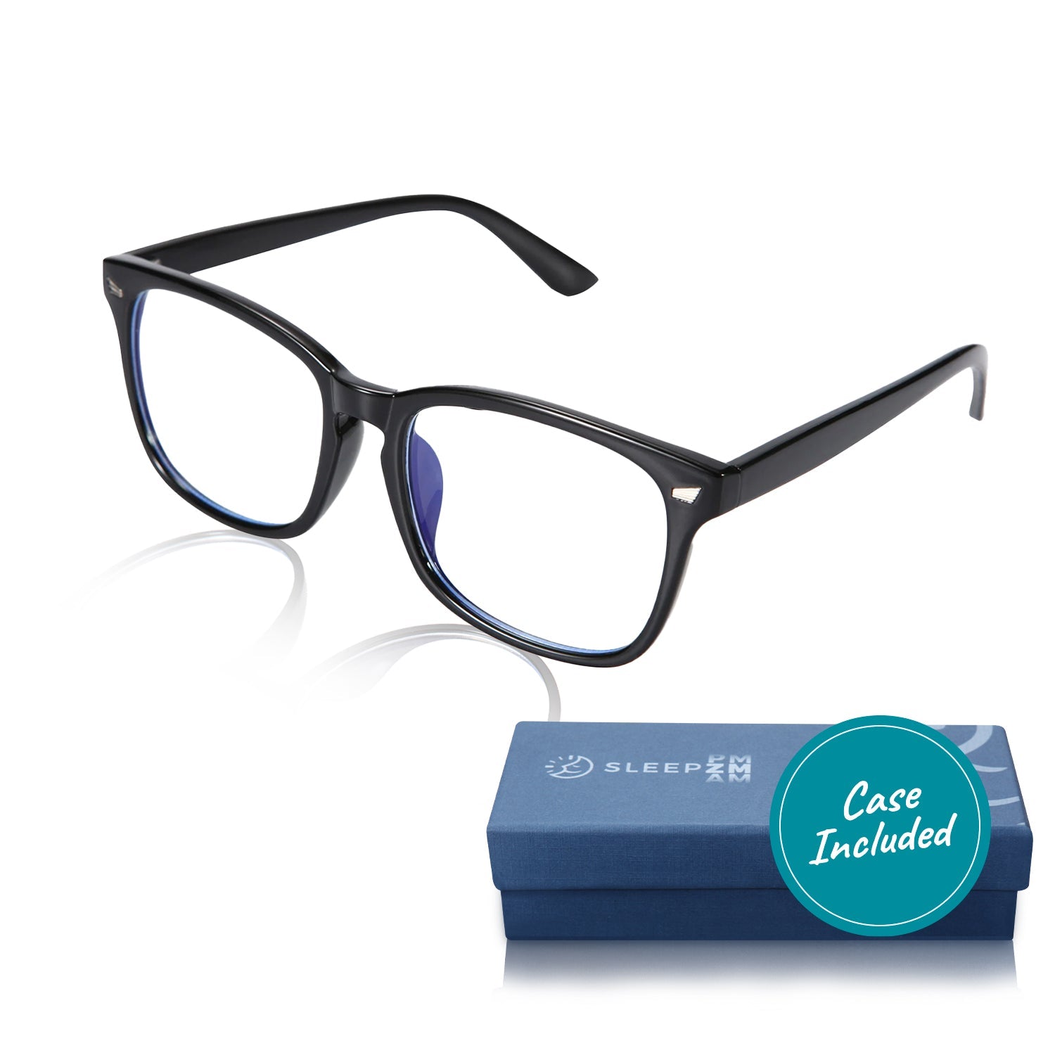 Daytime Wayfarer Blue Light Reading Glasses - Black 2.5x