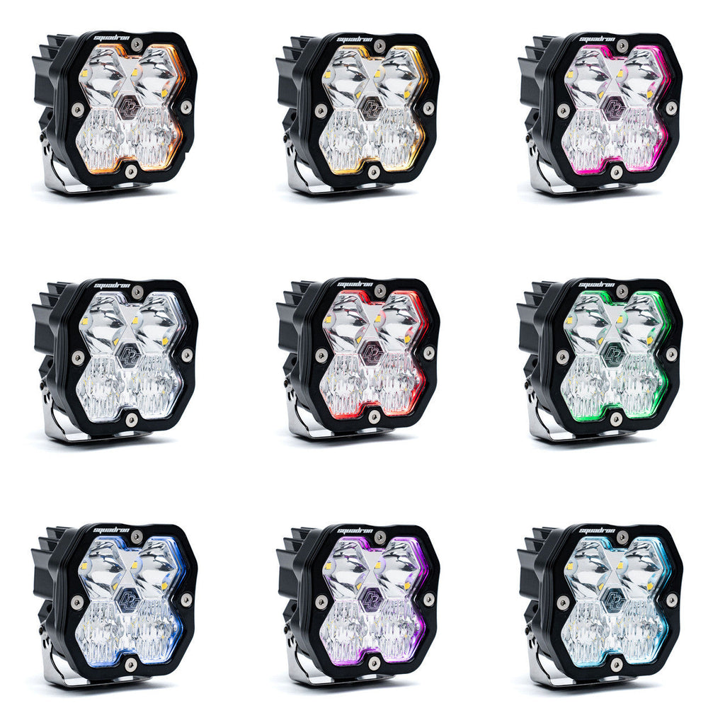 Baja Designs Squadron 2.0 Pro Black LED Auxiliary Light Pod Pair - Universal
