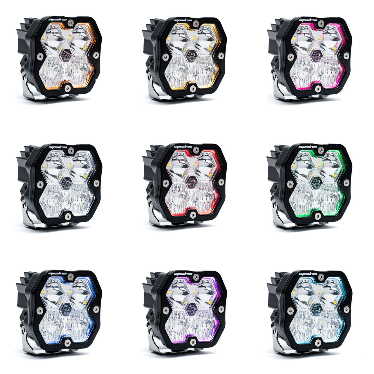 Baja Designs Squadron 2.0 Pro Black LED Auxiliary Light Pod Pair - Universal