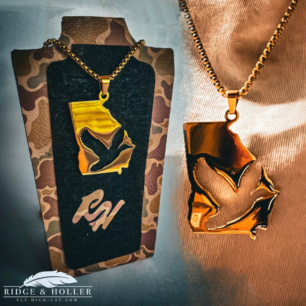 Georgia Duck- Stainless Steel Necklace and Pendant States Series