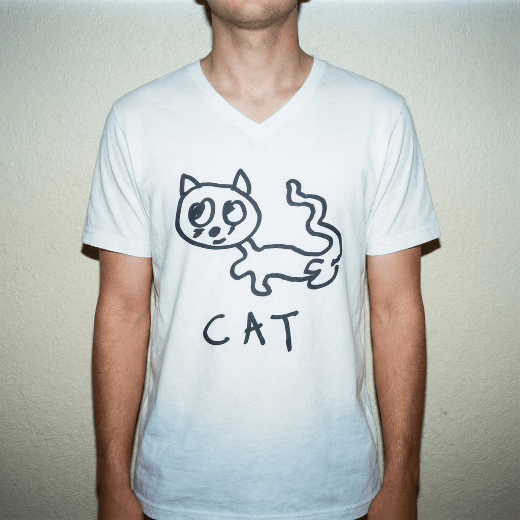Cat - V-Neck T-Shirt