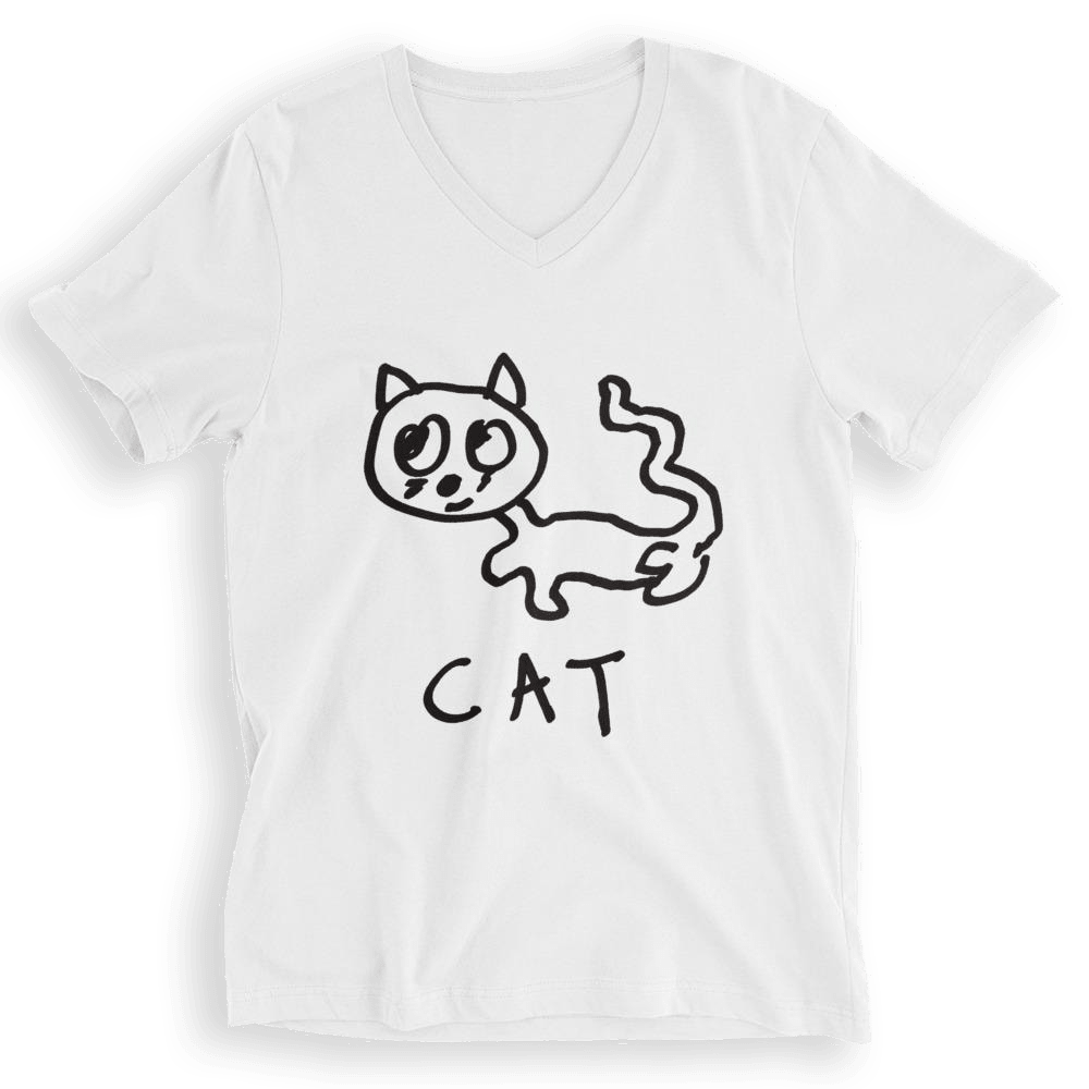Cat - V-Neck T-Shirt