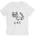 Cat - V-Neck T-Shirt