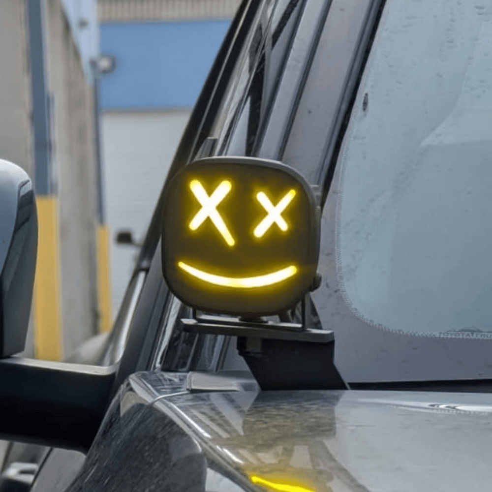 Custom Light-Up (DRL) Covers for Baja Designs Squadron Sport / Pro Pods