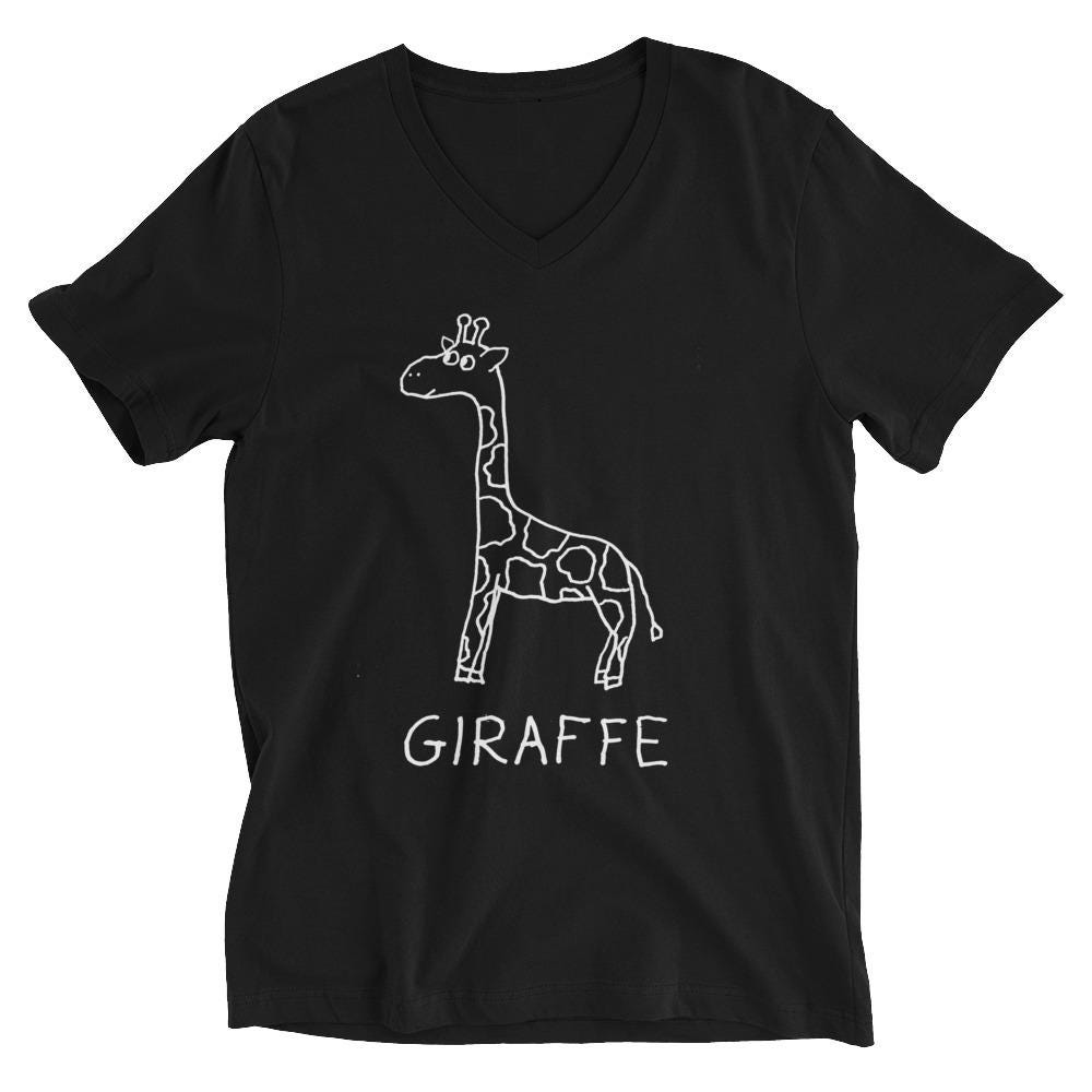 Giraffe - V-Neck T-Shirt