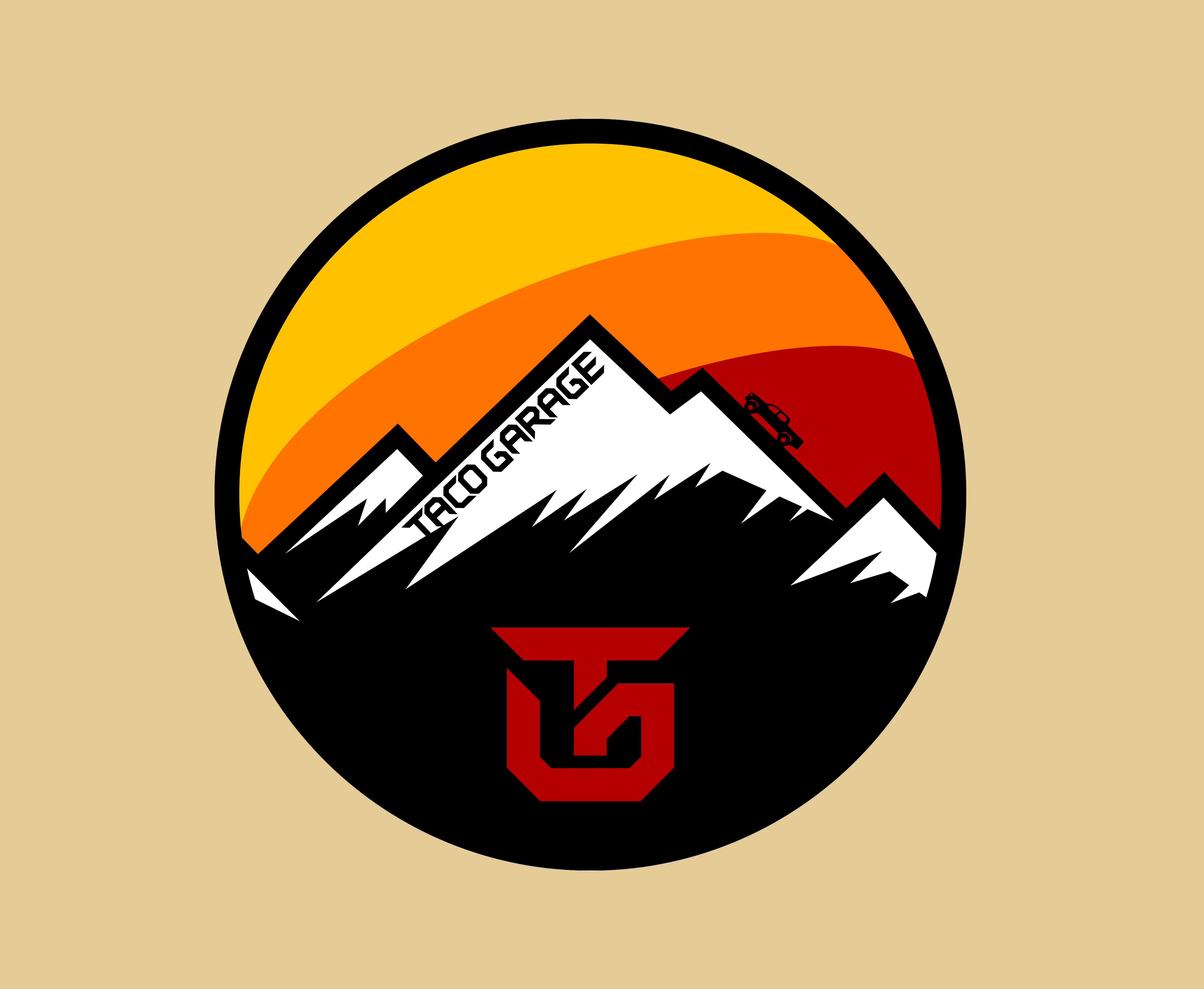 Mountain Tacoma Sunset T-Shirt