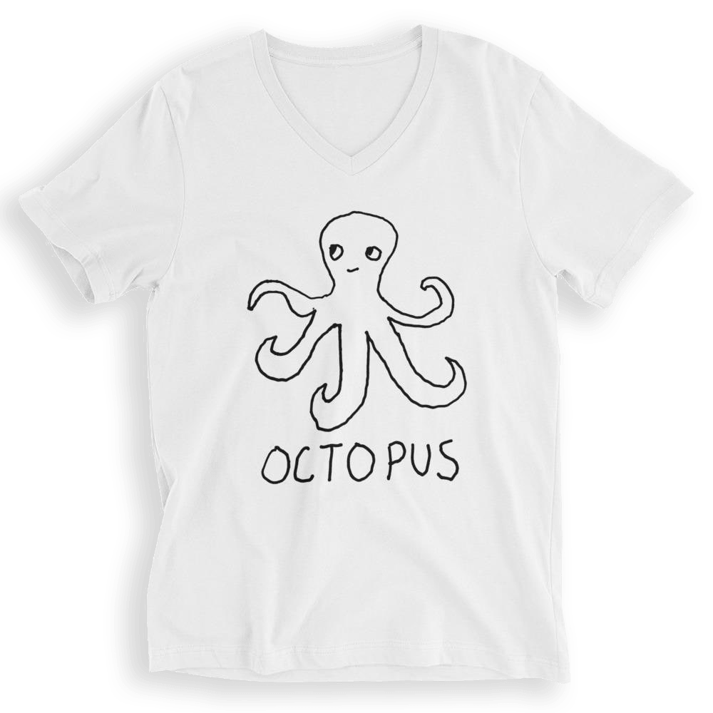 Octopus - V-Neck T-Shirt