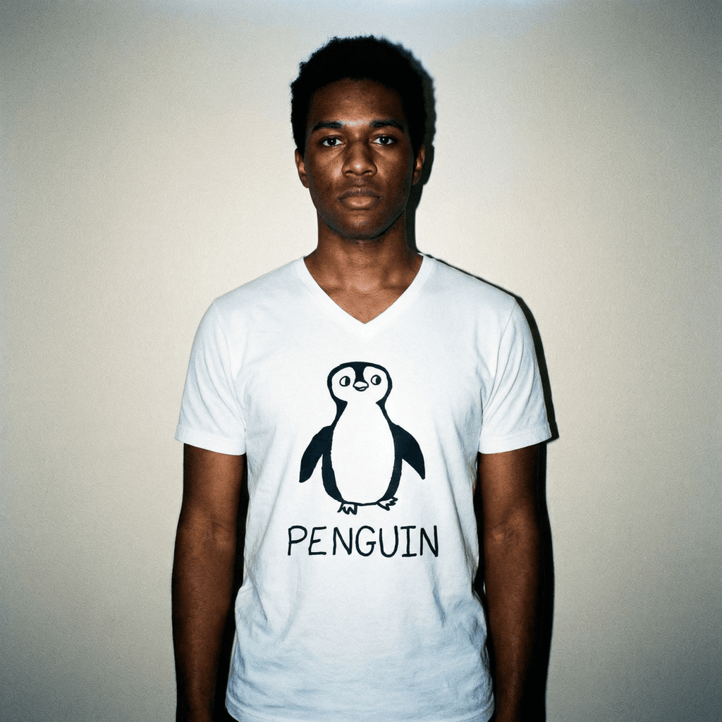 Penguin - V-Neck T-Shirt