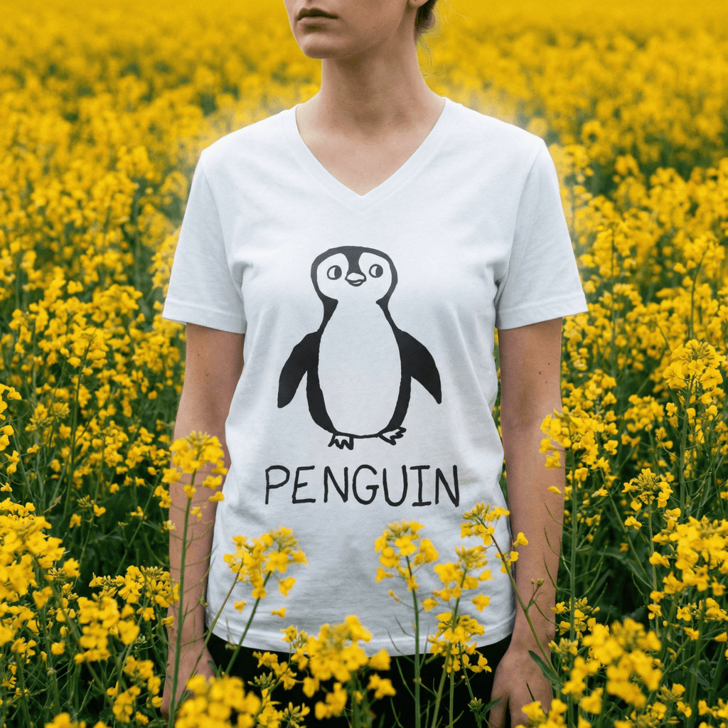 Penguin - V-Neck T-Shirt