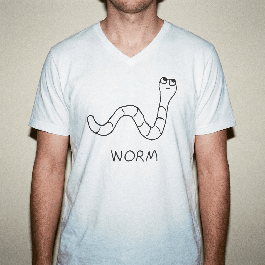 Worm - V-Neck T-Shirt